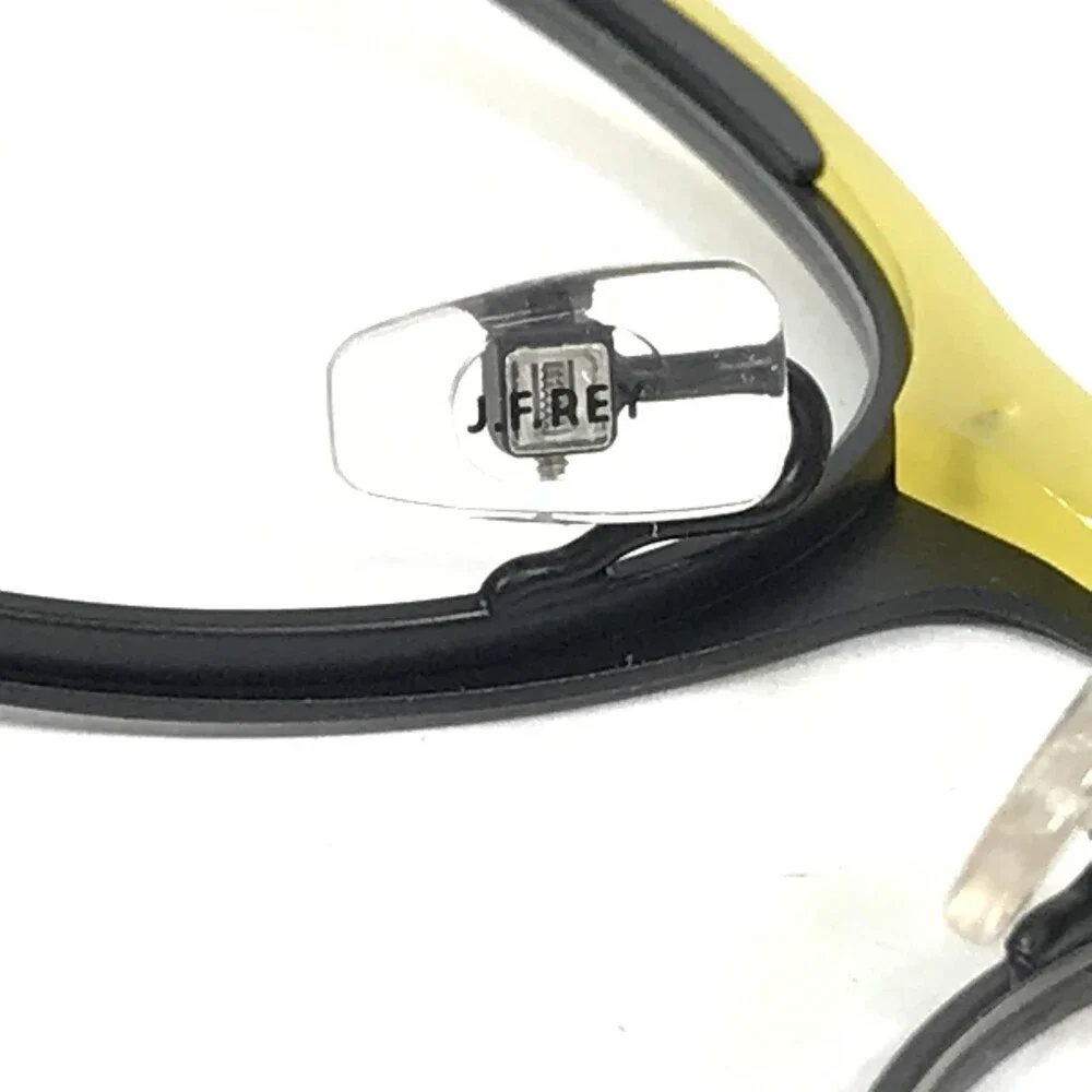 JF Rey Eyeglasses Frames JF2790 1550 Brushed Silver Yellow Cat Eye 50-20-143